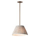 Maxim - 18411BWWBR - One Light Pendant - Dunbridge - Weathered Brass