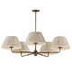 Maxim - 18415BWWBR - Five Light Chandelier - Dunbridge - Weathered Brass