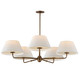 Maxim - 18415OFWBR - Five Light Chandelier - Dunbridge - Weathered Brass
