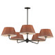 Maxim - 18415RBANB - Five Light Chandelier - Dunbridge - Antique Bronze