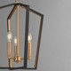 Melrose Three Light Pendant (28613BKNAB)
