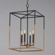 SoHo Four Light Pendant (28625BKWBR)