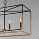 SoHo Six Light Linear Pendant (28626BKWBR)