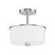 Maxim - 5692WTSN - Two Light Semi Flush/Pendant Convertible - Fuller - Satin Nickel