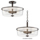 Fuller Three Light Semi Flush/Pendant Convertible (5695CLOI)