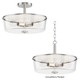 Fuller Three Light Semi Flush/Pendant Convertible (5695CLSN)