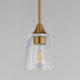 Hudson One Light Pendant (92880CLNAB)