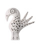 Currey and Company - 1200-0796 - Norman the Peacock - Norman the Peacock - Washed White/Black