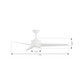 Verna 52" Ceiling Fan (F646L-WHF)