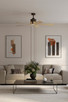 Oovin 54" Ceiling Fan (F766L-DB/WTO)