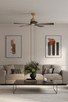 Oovin 54" Ceiling Fan (F766L-HBR/CL)