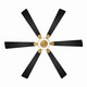 Brenix 60" Ceiling Fan (F773L-HBR/CL)