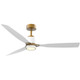 Minka Aire - F778L-LBR/WHF - 53 Ceiling Fan - Foxden - Legacy Brass