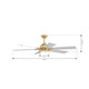 Allegata 56" Ceiling Fan (F779L-HBR/ALW)