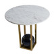 Kalco - 801004 - Table - Luna - Natural Brass