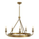 Robert Abbey - 271 - Five Light Chandelier - William - Lacquered Burnished Brass