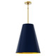 Robert Abbey - 494MMB - Four Light Pendant - Chrissy - Matte Gold Interior w/Modern Brass