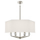 Robert Abbey - S1199 - Six Light Pendant - Jacqueline - Polished Nickel w/Clear Crystal