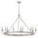 Robert Abbey - S270 - Nine Light Chandelier - William - Polished Nickel