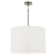 Robert Abbey - S496 - Four Light Pendant - Jack - Shannon Oyster Fabric w/Polished Nickel