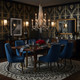 Barcelona Nine Light Chandelier (270C09BK)