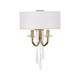 Varaluz - 270K02BK - Two Light Wall Sconce - Barcelona - Brass Kisser