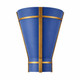 Varaluz - 536W01FBBRZ - One Light Wall Sconce - Brasserie - French Blue/Heritage Bronze
