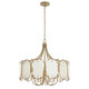 Varaluz - 556P06BK - Six Light Pendant - Panelist - Brass Kisser