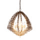 Varaluz - 559P06DBFG - Six Light Pendant - Construct - Dark Bronze / French Gold