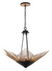 Varaluz - 570P06DBFG - Six Light Pendant - Aristocrat - Dark Bronze / French Gold