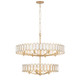 Varaluz - 572P13BK - 13 Light Pendant - Drama Club - Brass Kisser
