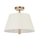 Rockford Three Light Semi-Flush Mount (576S03BG)