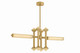 Corbett Lighting - 565-10-VB - LED Linear - Hydra - Vintage Brass