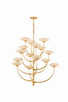Corbett Lighting - 589-46-VGL - LED Chandelier - Pluro - Vintage Gold Leaf