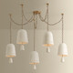 Omi Five Light Chandelier (3650-PBR/CIC)