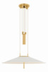 Hudson Valley - 4751-AGB/SWH - LED Pendant - Emmons - Aged Brass