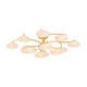 Hudson Valley - 5013-VGL - LED Semi Flush Mount - Bayberry - Vintage Gold Leaf