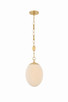 Mitzi - H1146701S-AGB - One Light Pendant - Nell - Aged Brass