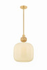 Mitzi - H1149701L-AGB - One Light Pendant - Elise - Aged Brass