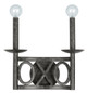 Crystorama - 9242-EB - Two Light Wall Mount - Odette - English Bronze