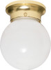 Nuvo Lighting - SF77-109 - One Light Flush Mount - Polished Brass