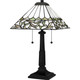 Quoizel - TF16135MBK - Two Light Table Lamp - Tiffany - Matte Black