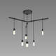 Sonneman - S1C24K-JR18XX62-RP02 - Six Light Bar Pendant - Suspenders® - Satin Black