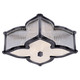 Visual Comfort Signature - AH 4018GM/CG-FG - Two Light Flush Mount - Lana2 - Gun Metal and Clear Glass Rods with Frosted Glass