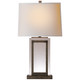 Visual Comfort Signature - CHA 8983SN-NP - One Light Table Lamp - Crystal Panel - Sheffield Nickel