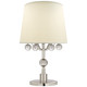 Visual Comfort Signature - TOB 3914PN/CG-L - One Light Bedside Lamp - Voltaire - Polished Nickel/Crystal