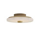 Arteriors - DFC27 - LED Flush Mount - Moers - White/Antique Brass
