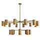 Arteriors - DLC55 - 20 Light Chandelier - Loryn - Antique Brass/White