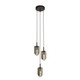 Arteriors - DPC43 - Three Light Chandelier - Javier - Smoke/English Bronze