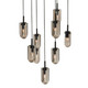 Arteriors - DSC16 - Nine Light Chandelier - Javier - Smoke/English Bronze